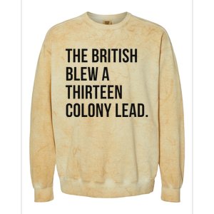 The British Blew A Thirn Colony Lead For History Colorblast Crewneck Sweatshirt