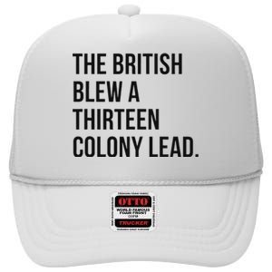 The British Blew A Thirn Colony Lead For History High Crown Mesh Back Trucker Hat