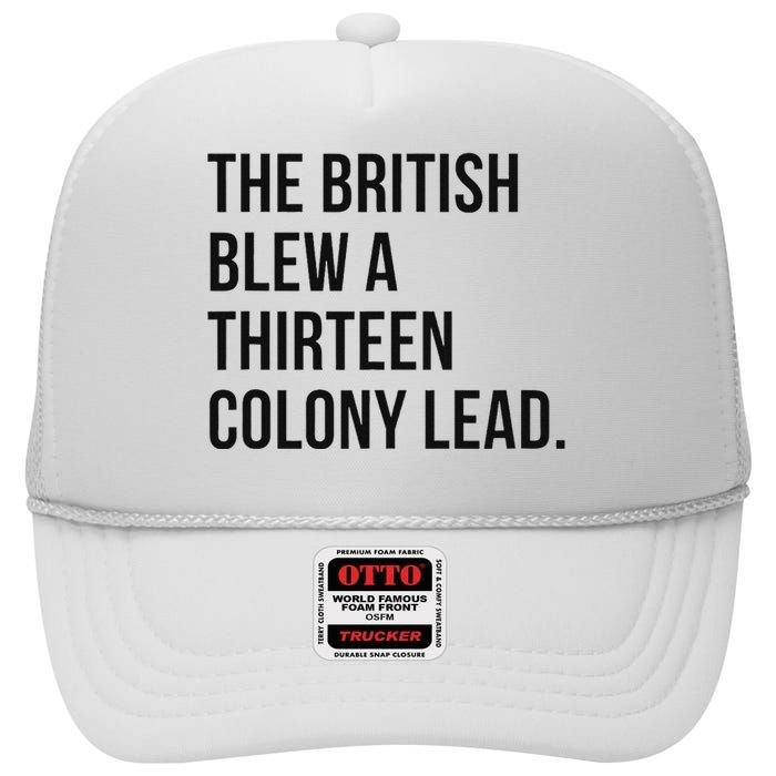 The British Blew A Thirn Colony Lead For History High Crown Mesh Back Trucker Hat