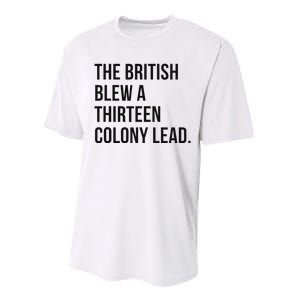 The British Blew A Thirn Colony Lead For History Performance Sprint T-Shirt