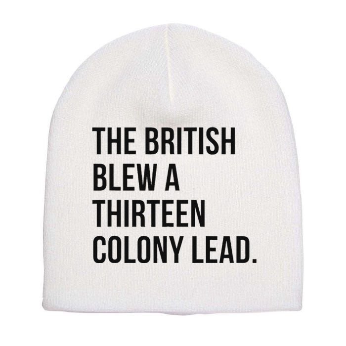 The British Blew A Thirn Colony Lead For History Short Acrylic Beanie