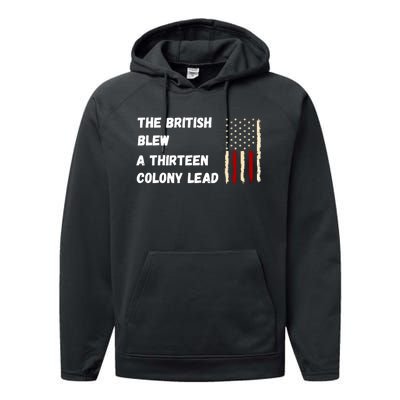 The British Blew A Thirteen Colony Lead Performance Fleece Hoodie