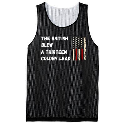 The British Blew A Thirteen Colony Lead Mesh Reversible Basketball Jersey Tank