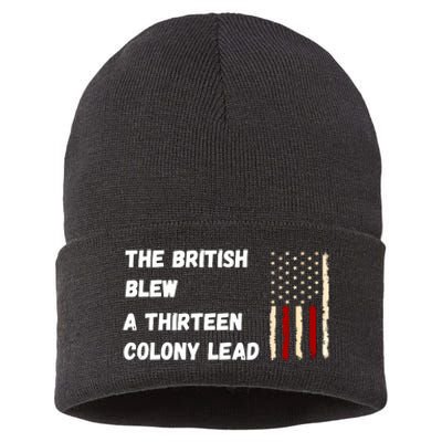 The British Blew A Thirteen Colony Lead Sustainable Knit Beanie