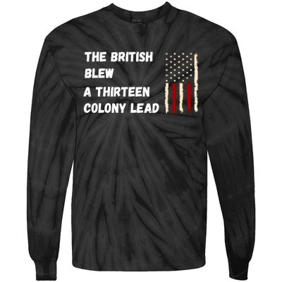 The British Blew A Thirteen Colony Lead Tie-Dye Long Sleeve Shirt