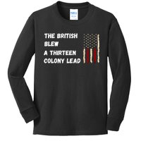 The British Blew A Thirteen Colony Lead Kids Long Sleeve Shirt