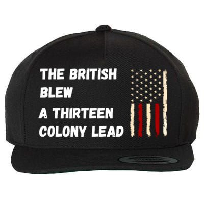 The British Blew A Thirteen Colony Lead Wool Snapback Cap