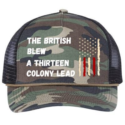 The British Blew A Thirteen Colony Lead Retro Rope Trucker Hat Cap