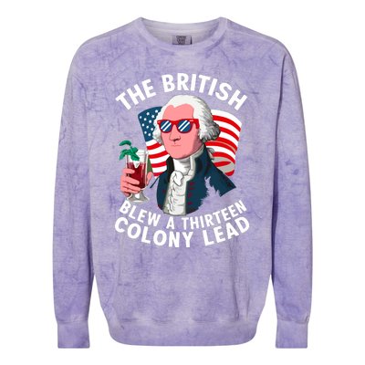 The British Blew A 13 Colony Lead Colorblast Crewneck Sweatshirt