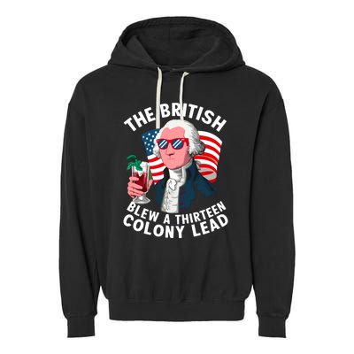 The British Blew A 13 Colony Lead Garment-Dyed Fleece Hoodie