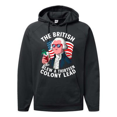 The British Blew A 13 Colony Lead Performance Fleece Hoodie