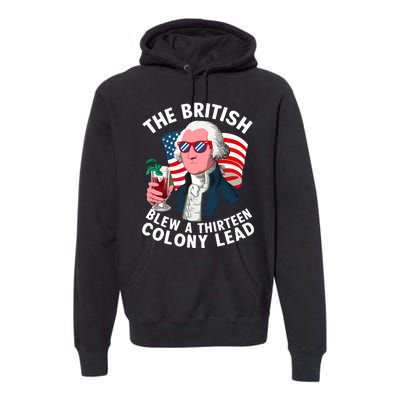 The British Blew A 13 Colony Lead Premium Hoodie