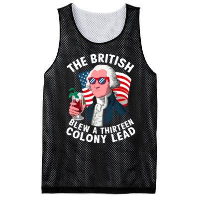 The British Blew A 13 Colony Lead Mesh Reversible Basketball Jersey Tank