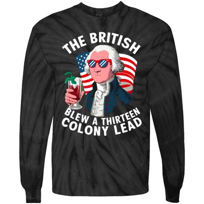 The British Blew A 13 Colony Lead Tie-Dye Long Sleeve Shirt