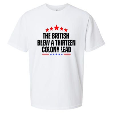 The British Blew A 13 Colony Lead Funny Historical Quote Sueded Cloud Jersey T-Shirt