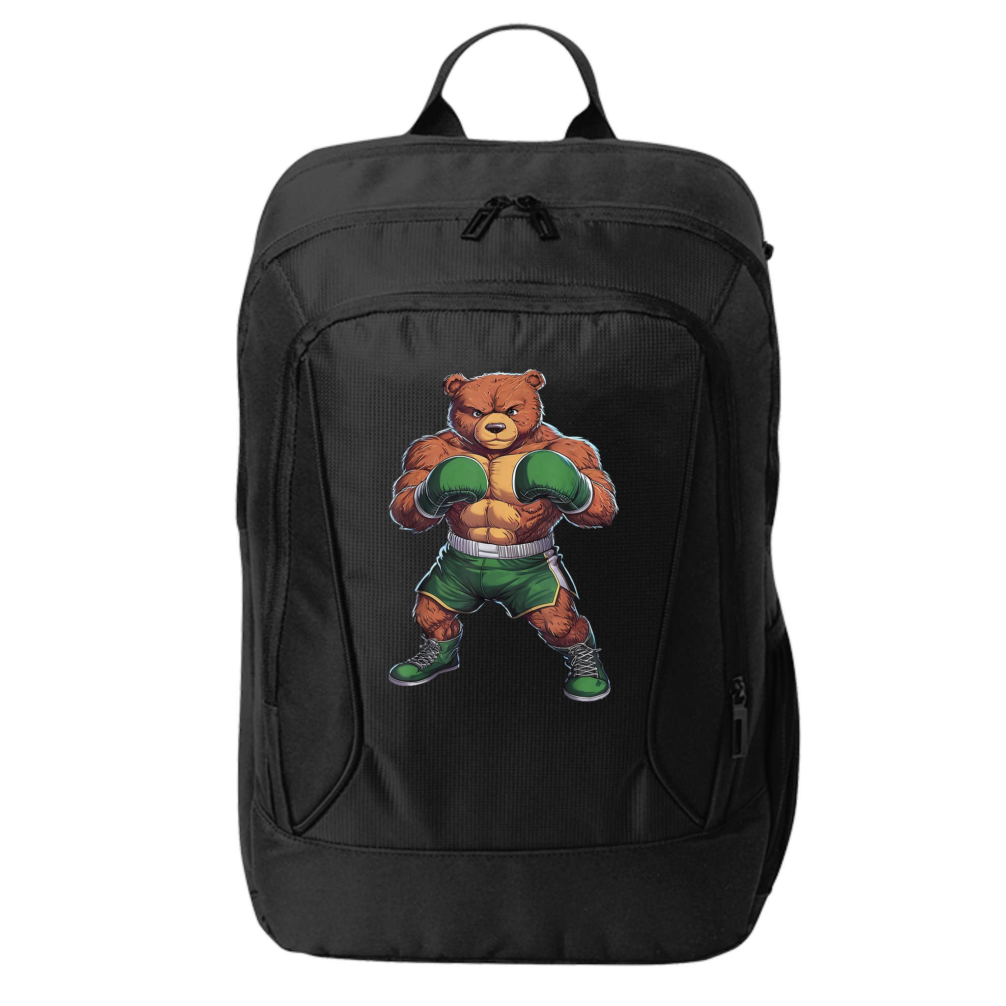 Teddy Boxer Bear Stylish Boxing Player Teddy Bear City Backpack