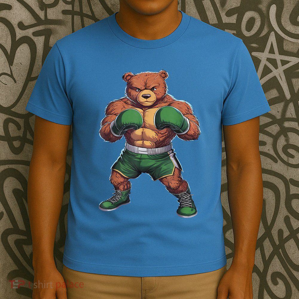 Teddy Boxer Bear Stylish Boxing Player Teddy Bear T-Shirt