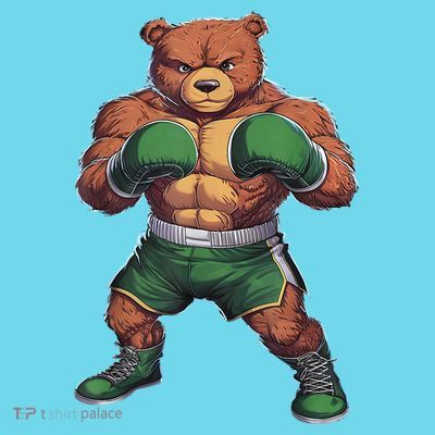 Teddy Boxer Bear Stylish Boxing Player Teddy Bear T-Shirt