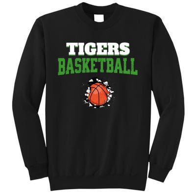 Tigers Basketball Ball Thru Wall Sweatshirt