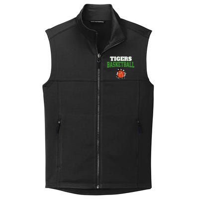 Tigers Basketball Ball Thru Wall Collective Smooth Fleece Vest