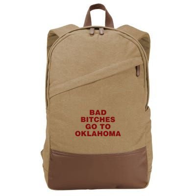Trankie Bad Bitches Go To Oklahoma Cotton Canvas Backpack