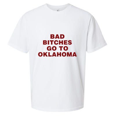 Trankie Bad Bitches Go To Oklahoma Sueded Cloud Jersey T-Shirt