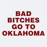 Trankie Bad Bitches Go To Oklahoma Sueded Cloud Jersey T-Shirt
