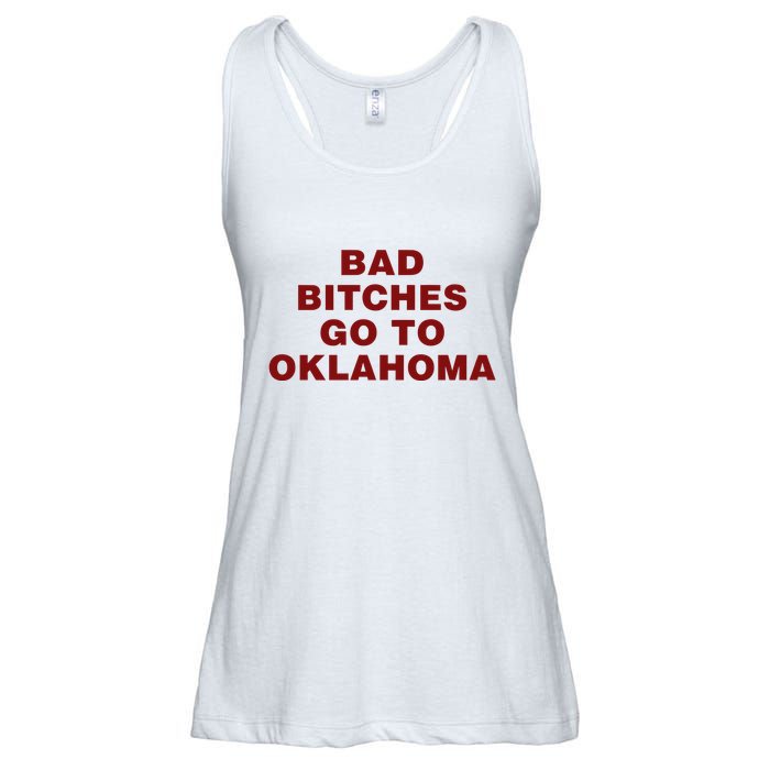 Trankie Bad Bitches Go To Oklahoma Ladies Essential Flowy Tank
