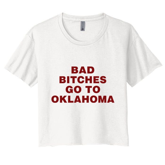 Trankie Bad Bitches Go To Oklahoma Crop Top