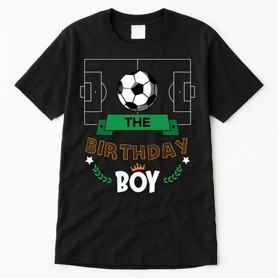 The Birthday Boy Soccer Theme Matching Family Party Tall T-Shirt