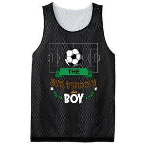 The Birthday Boy Soccer Theme Matching Family Party Mesh Reversible Basketball Jersey Tank