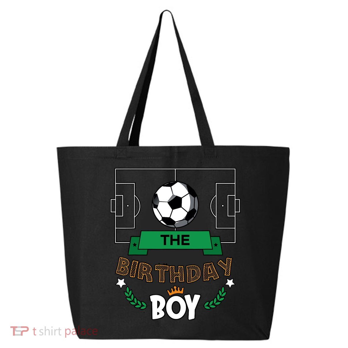 The Birthday Boy Soccer Theme Matching Family Party 25L Jumbo Tote