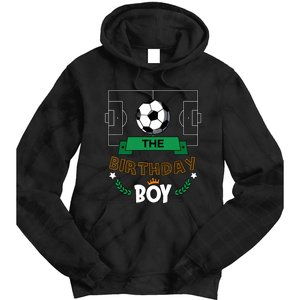 The Birthday Boy Soccer Theme Matching Family Party Tie Dye Hoodie