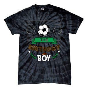 The Birthday Boy Soccer Theme Matching Family Party Tie-Dye T-Shirt