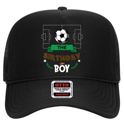 The Birthday Boy Soccer Theme Matching Family Party Trucker Hat