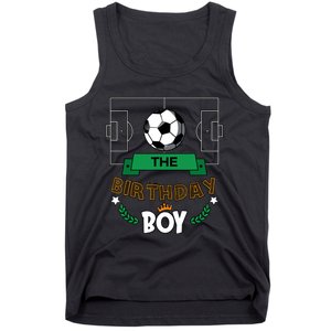 The Birthday Boy Soccer Theme Matching Family Party Tank Top