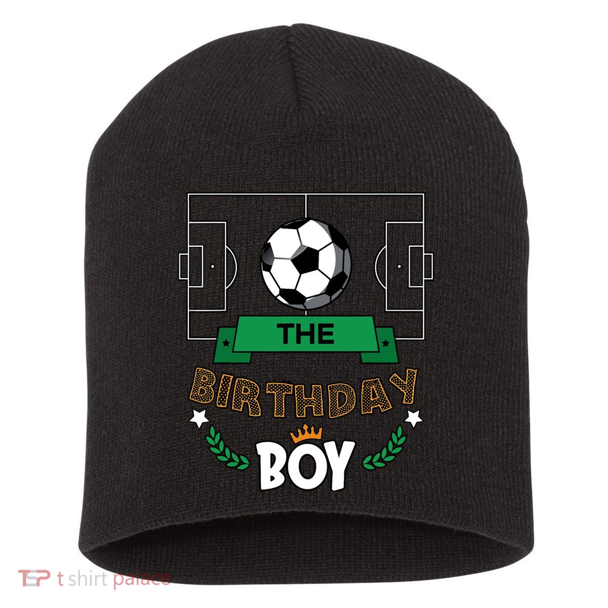 The Birthday Boy Soccer Theme Matching Family Party Short Acrylic Beanie