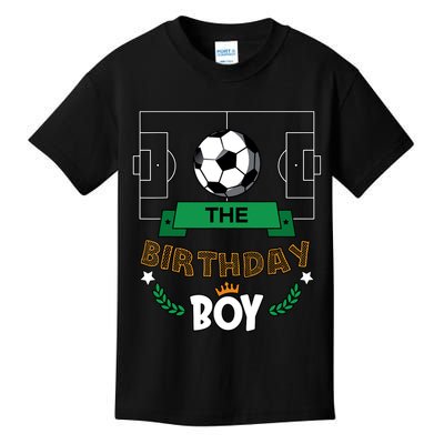 The Birthday Boy Soccer Theme Matching Family Party Kids T-Shirt