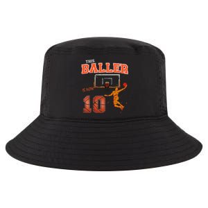 This Basketball Baller Is Now 10 Years Old Happy My Birthday Cool Comfort Performance Bucket Hat