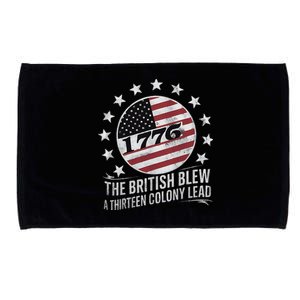 The British Blew A 13 Colony Lead Funny 4th Of July Microfiber Hand Towel