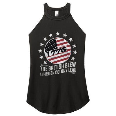 The British Blew A 13 Colony Lead Funny 4th Of July Women's Perfect Tri Rocker Tank