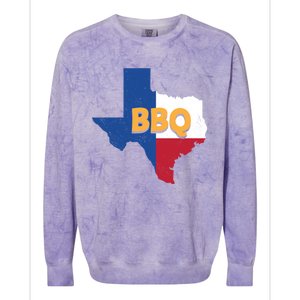 Texas Bbq Barbeque Party Grillmaster Grilling Smoking Meat Gift Colorblast Crewneck Sweatshirt