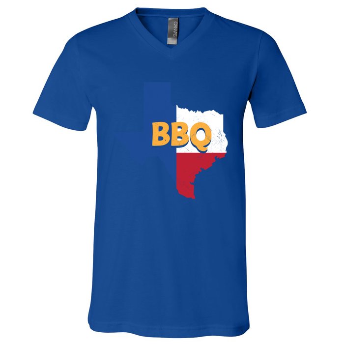 Texas Bbq Barbeque Party Grillmaster Grilling Smoking Meat Gift V-Neck T-Shirt