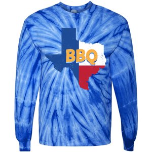 Texas Bbq Barbeque Party Grillmaster Grilling Smoking Meat Gift Tie-Dye Long Sleeve Shirt