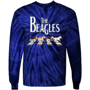 The Beagles Beagle Dog Funny For Beagle Lovers Tie-Dye Long Sleeve Shirt