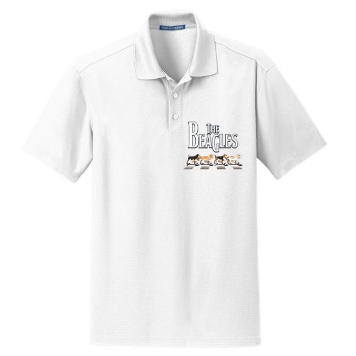 The Beagles Beagle Dog Funny For Beagle Lovers Dry Zone Grid Polo