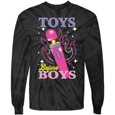 Toys Before Boy Tie-Dye Long Sleeve Shirt