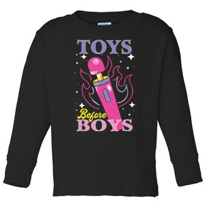 Toys Before Boy Toddler Long Sleeve Shirt