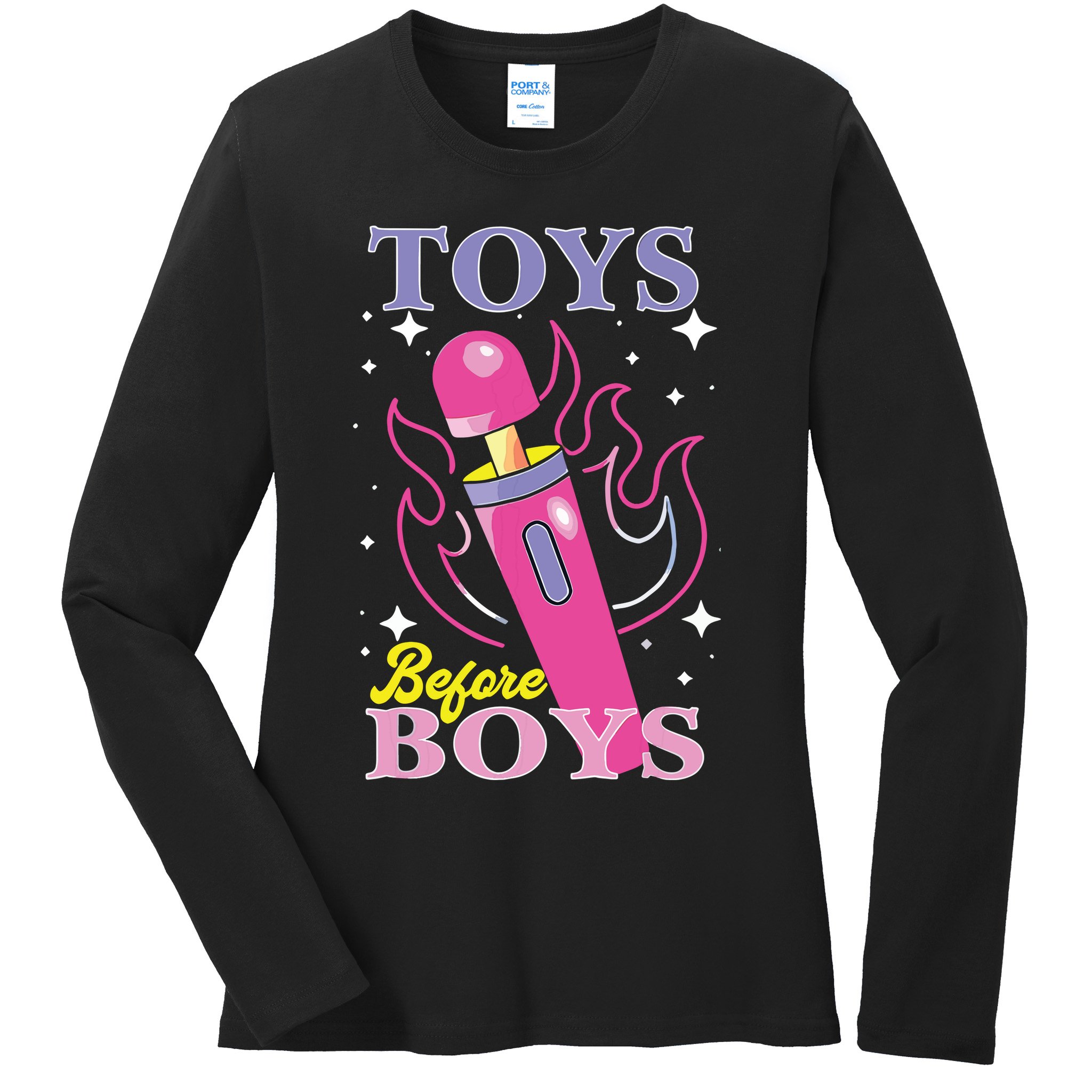 Toys Before Boy Ladies Long Sleeve Shirt