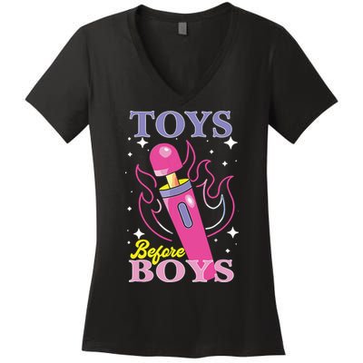 Toys Before Boy Women's V-Neck T-Shirt